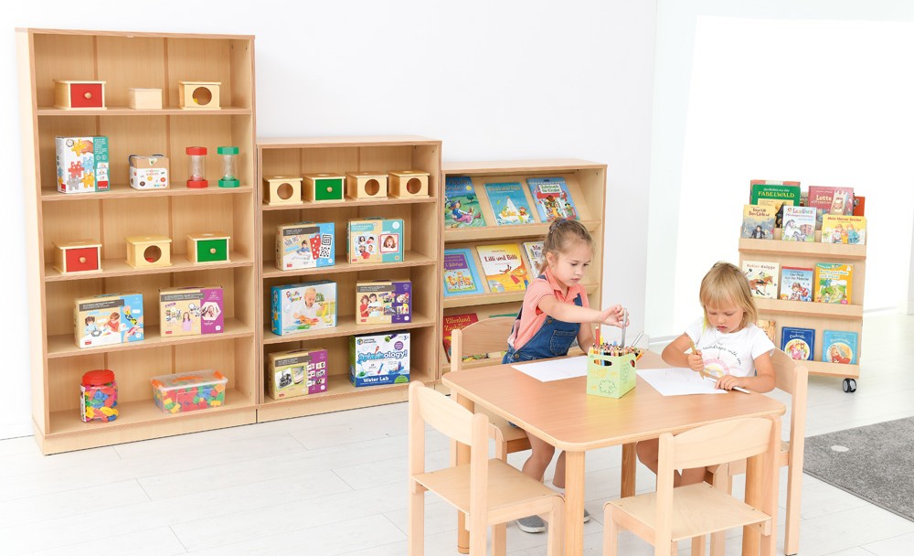 Idée aménagement par Kidea pour espace lecture enfants